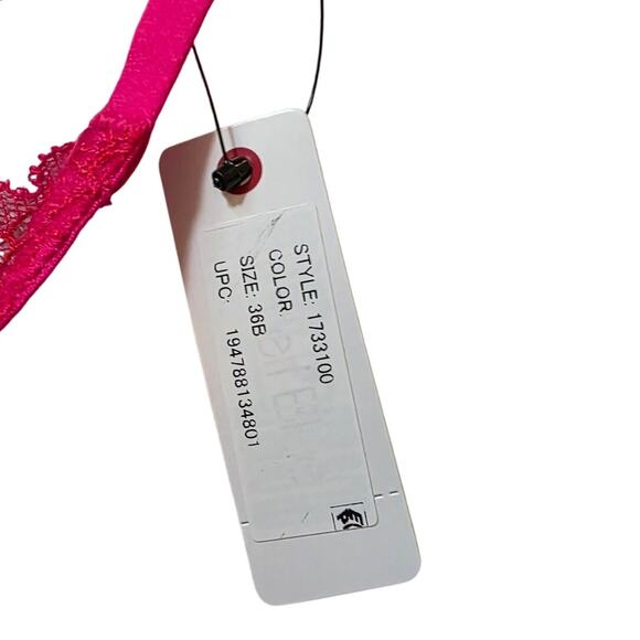 Skarlett Blue Minx Lace Balconette Bra, Bright Poppy, NWT, 36B - Picture 3 of 7